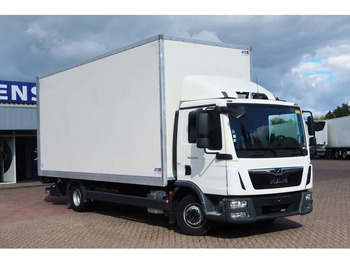 Kamion sa zatvorenim sandukom MAN TGL 12.250 Bakwagen + Laadklep DHollandia 2000 kg: slika 2