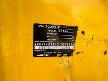 Bager guseničar Komatsu 40MR: slika 3