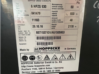 Baterija za Oprema za rukovanje materijalima Hoppecke 80V   6 HPZS 930: slika 2