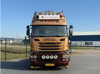 Tegljač Scania R730 V8 V8, SHOWTRUCK VOLLUCHT, RETARDER,  HYDRAULIEK, BOOGIE, ALU WIELEN, LEER.: slika 4