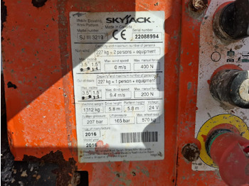 Lift u obliku makaza Skyjack SJ3219 Schaarlift 2016: slika 5