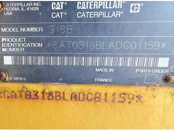 Bager guseničar CATERPILLAR 318