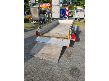 Prikolica 1500kg Tieflader Anhänger Auffahrrampe PKW-Anhänger höhenverstellbare Zugdeichsel mit Wechselzugöse: slika 5