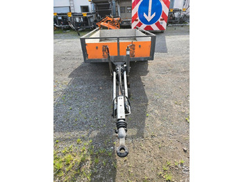 Prikolica 1500kg Tieflader Anhänger Auffahrrampe PKW-Anhänger höhenverstellbare Zugdeichsel mit Wechselzugöse: slika 3