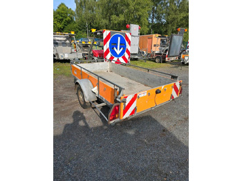 Prikolica 1500kg Tieflader Anhänger Auffahrrampe PKW-Anhänger höhenverstellbare Zugdeichsel mit Wechselzugöse: slika 2