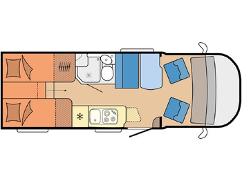 Poluintegrisani kamper Hobby Optima V65 GE Ontour*AHK*NAVI*MARKISE*SOFORT*: slika 3