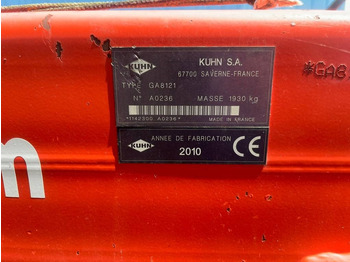 Prevrtač/ Grabuljač Kuhn GA 8121: slika 5