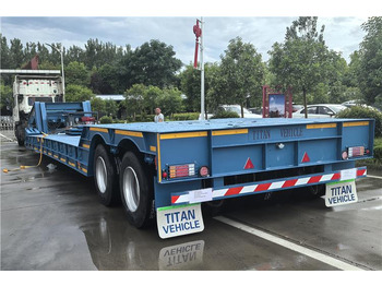 Niska poluprikolica za prevoz za prevoz teških mašina novi TITAN 2 Axle 80 Ton Detachable Gooseneck Trailer for Sale In Nigeria: slika 2