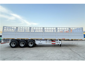 Poluprikolica za prevoz stoke za prevoz glomaznih materijala novi TITAN 80 Ton Fence Cargo Trailer for Sale In Mali: slika 4
