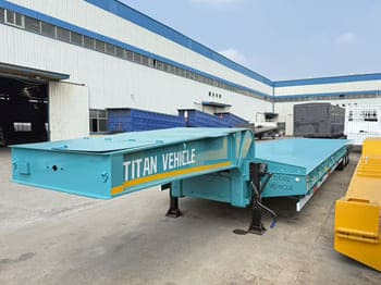 Niska poluprikolica za prevoz za prevoz teških mašina novi TITAN Drop Deck Semi Trailer for Sale in Kuwait: slika 2