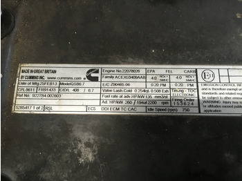 Građevinska mašina CUMMINS