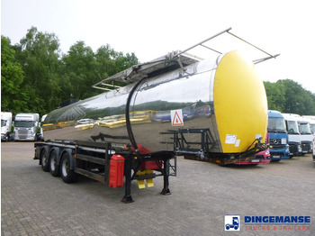 Poluprikolica cisterna Crane Fruehauf Bitumen tank inox 28 m3 / 1 comp: slika 2