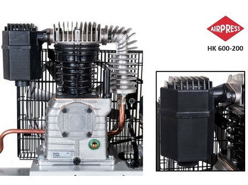 Гаражна опрема Airpress HK 600-200 Pro air compressor - 10 bar -  4 pk - 3 kW -  539 L/min. -  200L tank: slika 4