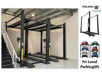 Гаражна опрема TPAL45EH 4 post car stacker lift  -  Three level parking lift 3 cars on each- Electrically unlocked - Close fitting platforms - 15 cm ramp height - Autostacker 2500kg + 2000kg: slika 3