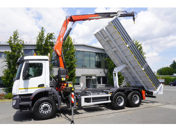 Istovarivač, Kamion sa dizalicom MERCEDES-BENZ AROCS 2633 6x4 / 5.5 T crane FASSI F135 / Tipper 15 EPAL: slika 5
