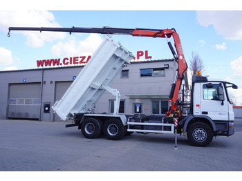 Istovarivač, Kamion sa dizalicom MERCEDES-BENZ Actros 2641 6×4 E5 / Crane / Dumper / 110000 km!: slika 3