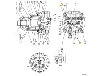 Motor okretanja NEW HOLLAND