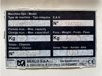 Zglobna platforma Merlo MPR 25: slika 3 Zglobna platforma Merlo MPR 25: slika 3