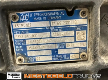 Menjač i delovi za Kamion MAN Versnellingsbak 12AS2130TD: slika 5