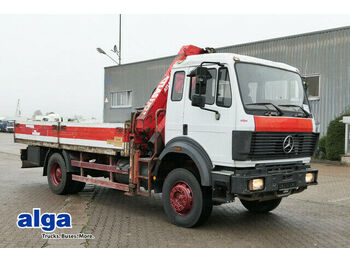 Kamion sa tovarnim sandukom, Kamion sa dizalicom Mercedes-Benz 1824 AK 4x4, Kran Atlas AK130.1, 5.500mm lang: slika 1