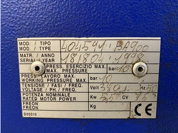 Kompresor za vazduh Airpress BA 900 5.5 kW 10 Bar 822 L / min Elektrische Zuigercompressor: slika 3