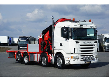 Kamion sa tovarnim sandukom, Kamion sa dizalicom Scania G 480 / 8 X 2 / SKRZYNIOWY + HDS / HMF THOR - O K6 + JIB FJ 2000: slika 2