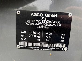 Prevrtač/ Grabuljač novi Fendt Former 1000 C PRO: slika 2 Prevrtač/ Grabuljač novi Fendt Former 1000 C PRO: slika 2