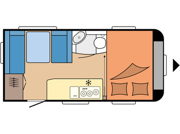 Kamp prikolica HOBBY DE LUXE 440 SF