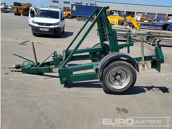 Prikolica za prevoz radnih mašina Single Axle Cable Drum Trailer: slika 2