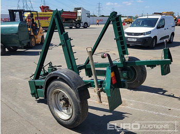 Prikolica za prevoz radnih mašina Single Axle Cable Drum Trailer: slika 3
