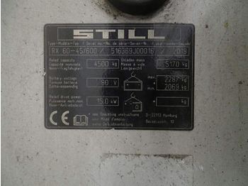 Električni viljuškar Still RX60-45/600: slika 5
