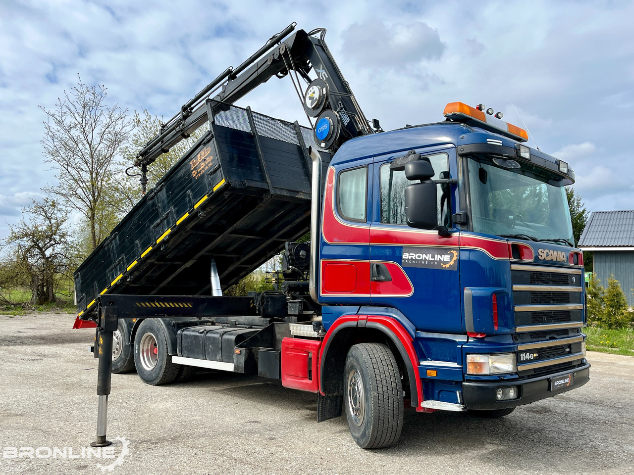 2002 SCANIA R114 6X2*4 Tipper+HIAB 166-e5 crane - Istovarivač, Kamion sa dizalicom: slika 2 2002 SCANIA R114 6X2*4 Tipper+HIAB 166-e5 crane - Istovarivač, Kamion sa dizalicom: slika 2