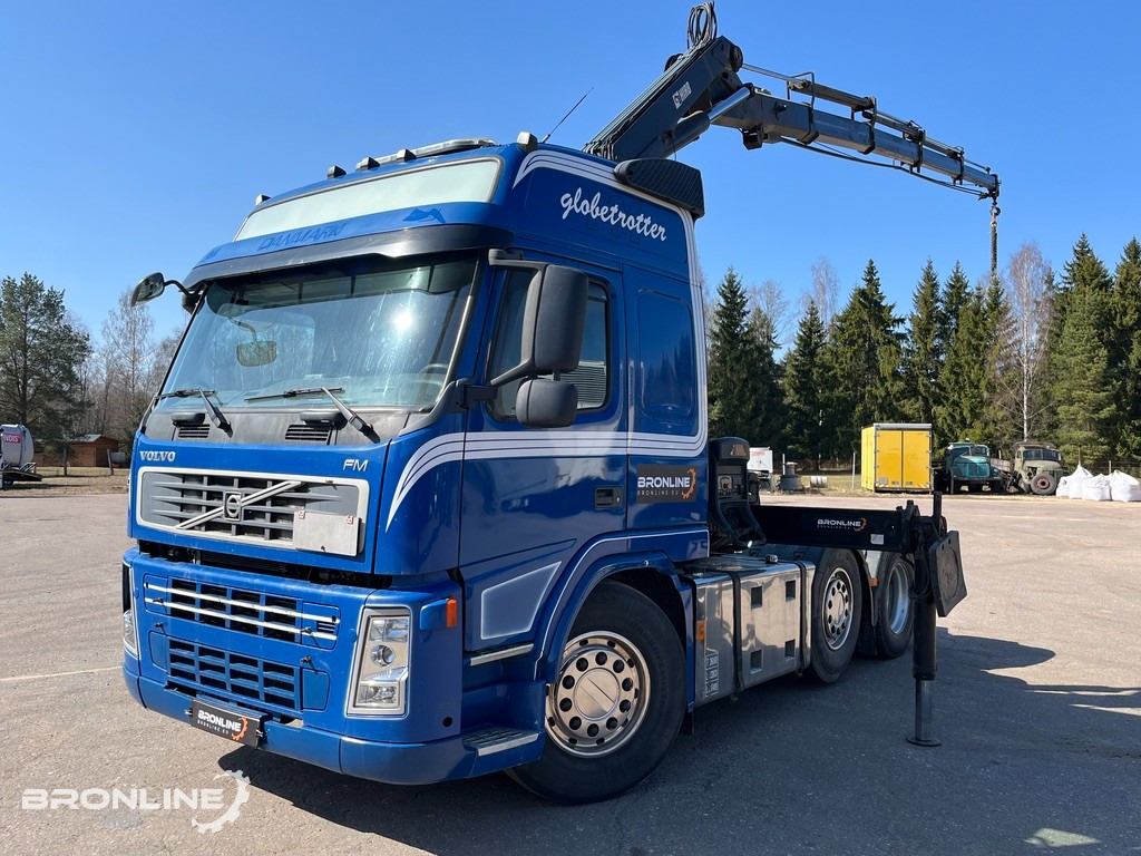 2008 VOLVO FM440 6x2+HIAB Crane+Platform trailer - Tegljač: slika 1 2008 VOLVO FM440 6x2+HIAB Crane+Platform trailer - Tegljač: slika 1
