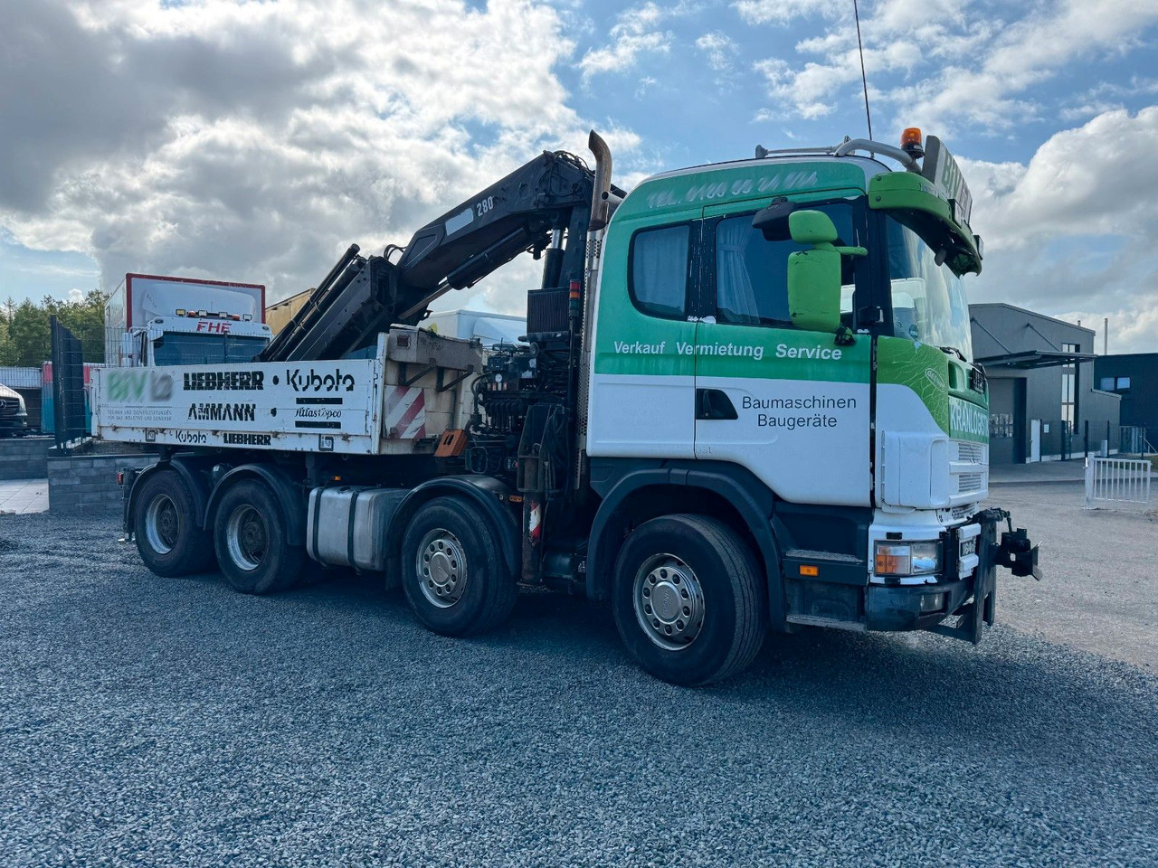 Scania 164G 580 V8 Kran Hiab 280 Retarder Sattelplatte Scania 164G 580 V8 Kran Hiab 280 Retarder Sattelplatte - Kamion sa tovarnim sandukom, Kamion sa dizalicom: slika 4 Scania 164G 580 V8 Kran Hiab 280 Retarder Sattelplatte Scania 164G 580 V8 Kran Hiab 280 Retarder Sattelplatte - Kamion sa tovarnim sandukom, Kamion sa dizalicom: slika 4