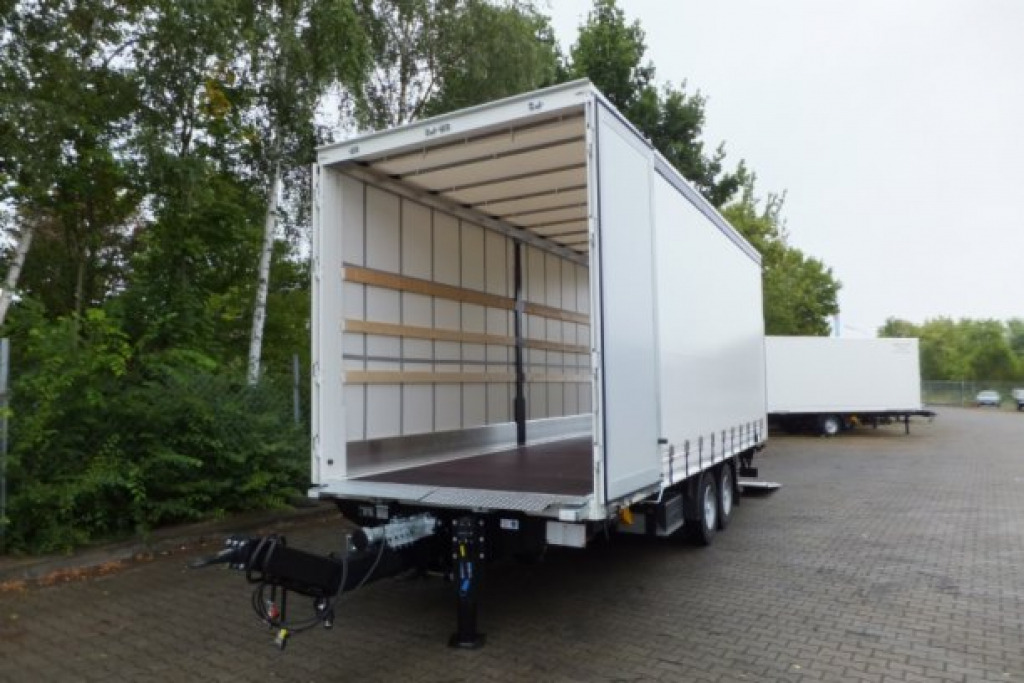 Prikolica sa ceradom novi Möslein TPS 11 DL 7,30  neuer Planenanhänger, Ladebordwand + Durchladbar: slika 12