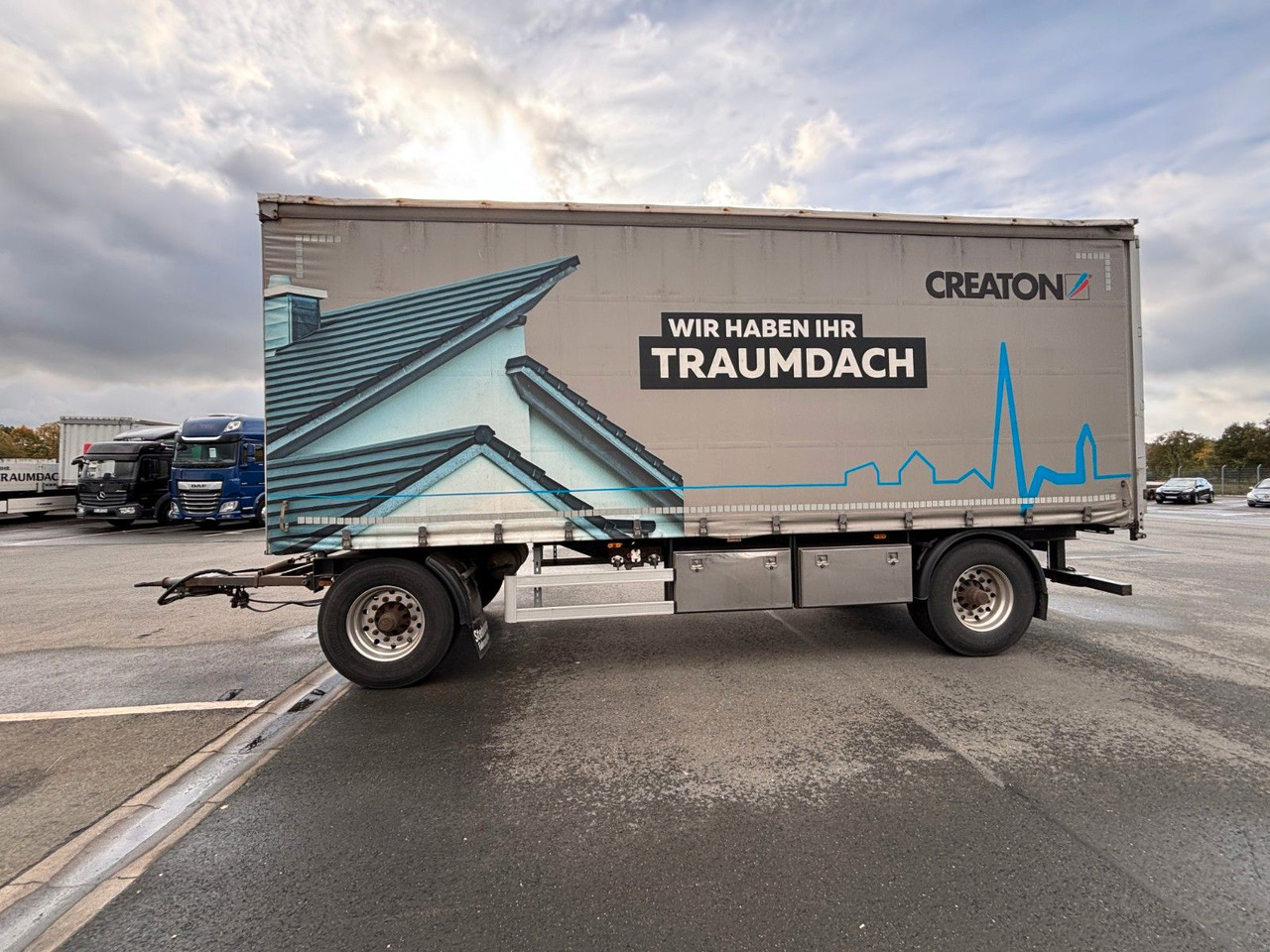 AZP18 Plane + Staplerhalterung - Prikolica sa ceradom: slika 1 AZP18 Plane + Staplerhalterung - Prikolica sa ceradom: slika 1