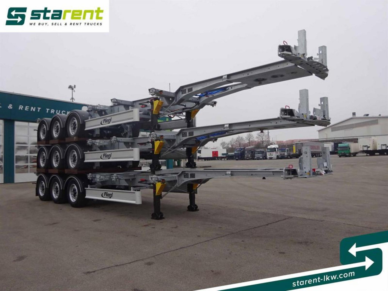 Fliegl Containerchassis ADR 1x20/2x20/1x30/1x40/1x45 - Poluprikolica sa golom šasijom: slika 3 Fliegl Containerchassis ADR 1x20/2x20/1x30/1x40/1x45 - Poluprikolica sa golom šasijom: slika 3