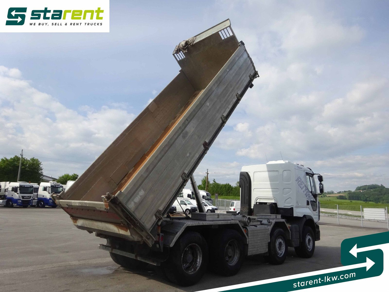Renault Premium 450 DXi, 8x4, 3 Seitenkipper, Standklima - Istovarivač: slika 4 Renault Premium 450 DXi, 8x4, 3 Seitenkipper, Standklima - Istovarivač: slika 4