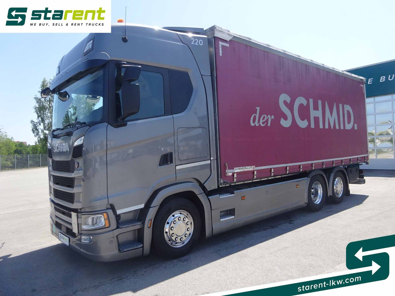 Scania S500 Planen Aufbau Schwarzmüller 6x2, Standklima - Kamion sa ceradom: slika 1 Scania S500 Planen Aufbau Schwarzmüller 6x2, Standklima - Kamion sa ceradom: slika 1