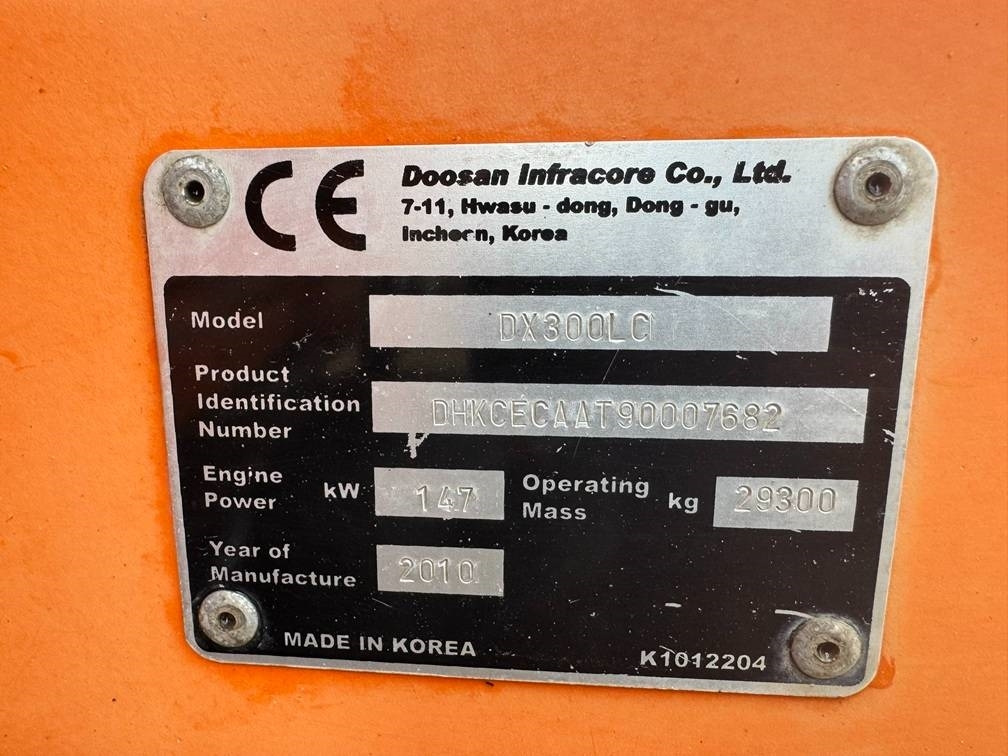 Bager Doosan DX 300 LC ( 4.690 original hours 18M long reach ): slika 25