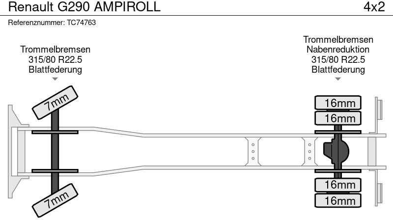 Renault G290 AMPIROLL - Kamion za prevoz kontejnera/ Kamion sa promenjivim sandukom: slika 5 Renault G290 AMPIROLL - Kamion za prevoz kontejnera/ Kamion sa promenjivim sandukom: slika 5