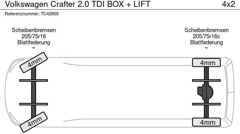 Volkswagen Crafter 2.0 TDI BOX + LIFT - Dostavno vozilo sa zatvorenim sandukom: slika 4 Volkswagen Crafter 2.0 TDI BOX + LIFT - Dostavno vozilo sa zatvorenim sandukom: slika 4