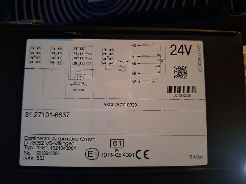 Kamion za prevoz kontejnera/ Kamion sa promenjivim sandukom MAN 26.510 TGX GX 6X2 INTARDER: slika 18