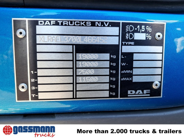 DAF LF 290 FA 4x2, Nebenantrieb, Navi - Kamion sa golom šasijom i zatvorenom kabinom: slika 4 DAF LF 290 FA 4x2, Nebenantrieb, Navi - Kamion sa golom šasijom i zatvorenom kabinom: slika 4