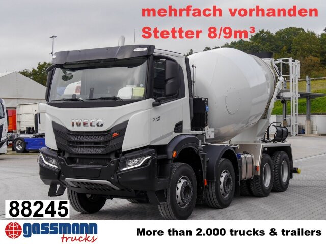 Iveco X-Way AD360X40BZ 8x4, Stetter 8/9m³ - Mikser za beton: slika 1 Iveco X-Way AD360X40BZ 8x4, Stetter 8/9m³ - Mikser za beton: slika 1
