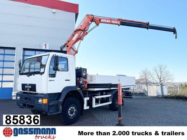 MAN 14.224 LAC 4x4 BB mit Kran Atlas 100.1 - Kamion sa tovarnim sandukom, Kamion sa dizalicom: slika 1 MAN 14.224 LAC 4x4 BB mit Kran Atlas 100.1 - Kamion sa tovarnim sandukom, Kamion sa dizalicom: slika 1