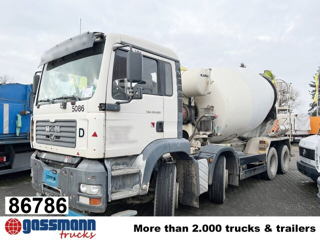 MAN TGA 35.360 8X4 BB, Betonmischer Karrena 10m³ - Mikser za beton: slika 1 MAN TGA 35.360 8X4 BB, Betonmischer Karrena 10m³ - Mikser za beton: slika 1