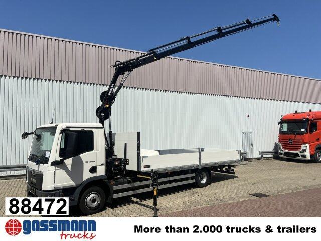 MAN TGL 12.190 4x2 BL mit Kran Hiab Hiduo 072DS-4 - Kamion sa tovarnim sandukom, Kamion sa dizalicom: slika 1 MAN TGL 12.190 4x2 BL mit Kran Hiab Hiduo 072DS-4 - Kamion sa tovarnim sandukom, Kamion sa dizalicom: slika 1