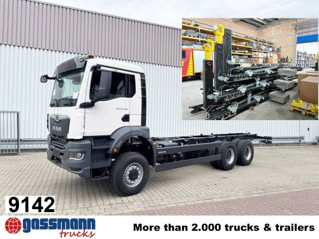 MAN TGS 33.480 6x6 BB CH, Hohe Bauart, Nebenantrieb - Kamion sa hidrauličnom kukom: slika 1 MAN TGS 33.480 6x6 BB CH, Hohe Bauart, Nebenantrieb - Kamion sa hidrauličnom kukom: slika 1