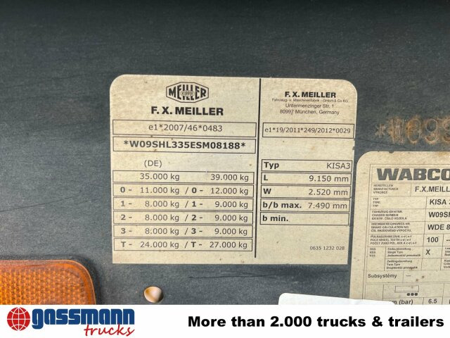 Meiller MHPS 12/27, Stahlmulde ca. 26m³, Liftachse - Poluprikolica istovarivača: slika 2 Meiller MHPS 12/27, Stahlmulde ca. 26m³, Liftachse - Poluprikolica istovarivača: slika 2